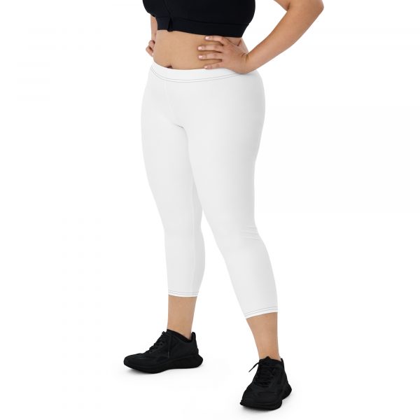 Leggings Court Sport "Black&White" Blanc Femme – Image 5