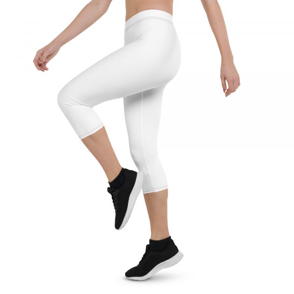 Leggings Court Sport "Black&White" Blanc Femme – Image 3