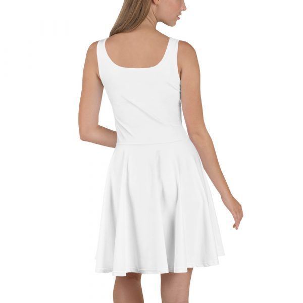 Robe Patineuse "Black&White" Blanc – Image 2