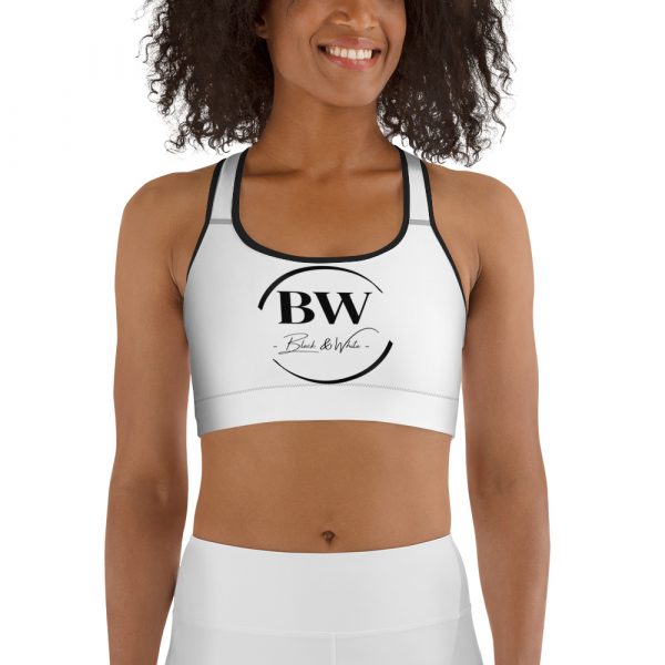 Brassière de Sport Performante "Black&White" Blanc et Noir