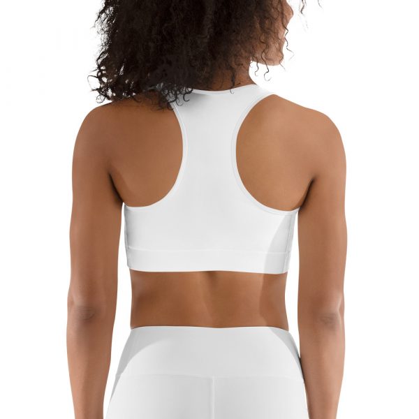 Brassière de Sport Performante "Black&White" Blanc – Image 2