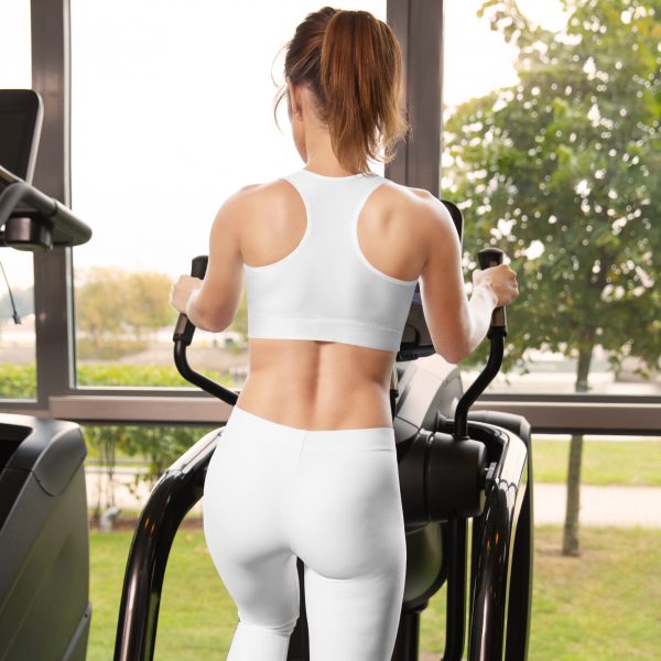 Brassière de Sport Performante "Black&White" Blanc – Image 6