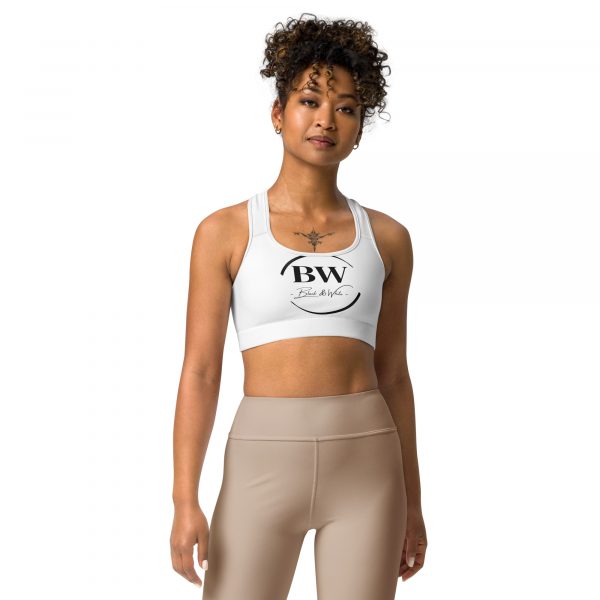 Brassière de Sport Performante "Black&White" Blanc – Image 3