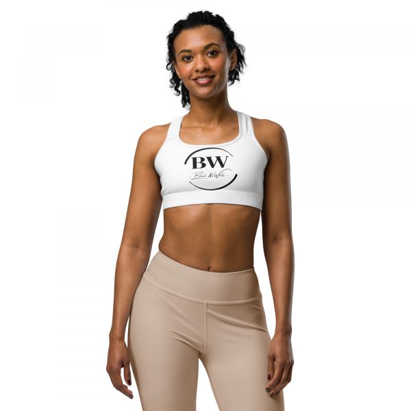 Brassière de Sport Performante "Black&White" Blanc – Image 4