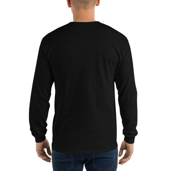 T-shirt à Manches Longues Noir "Black&White" Homme Logo Brodé Centre – Image 5