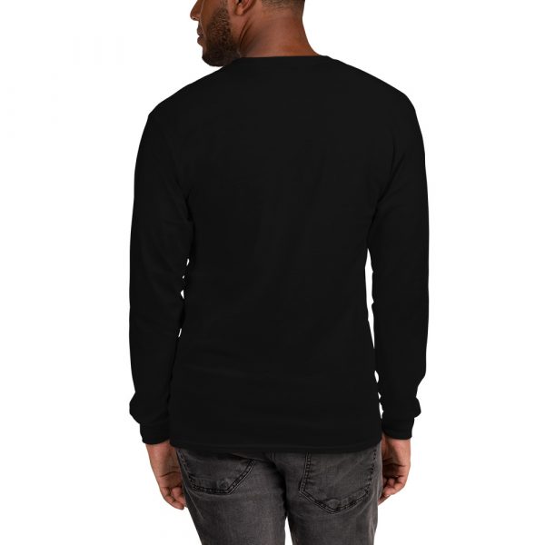 T-shirt à Manches Longues Noir "Black&White" Homme Écusson Brodé Centre – Image 5
