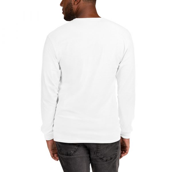 T-shirt à Manches Longues Blanc "Black&White" Homme Logo Brodé – Image 5