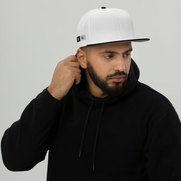 Casquette Snapback "Black&White" Unisexe Blanc et Noir – Image 2