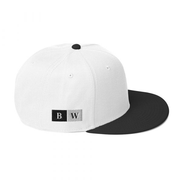 Casquette Snapback "Black&White" Unisexe Blanc et Noir