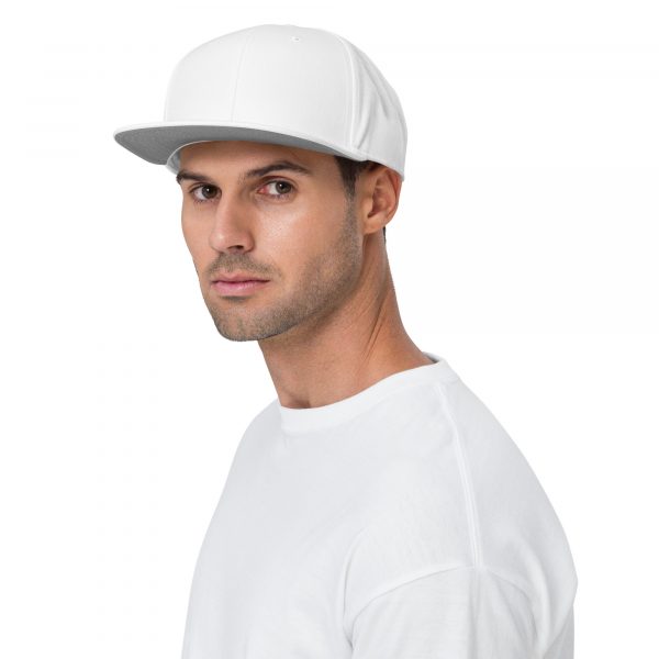 Casquette Snapback "Black&White" Unisexe Blanc – Image 3