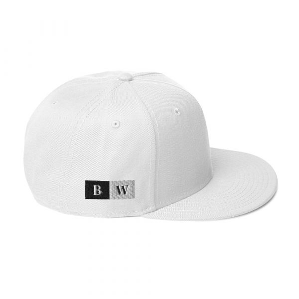 Casquette Snapback "Black&White" Unisexe Blanc