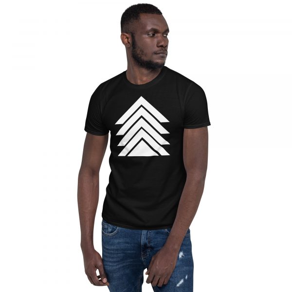 T-Shirt Homme "Black&White" Noir Triangle Blanc