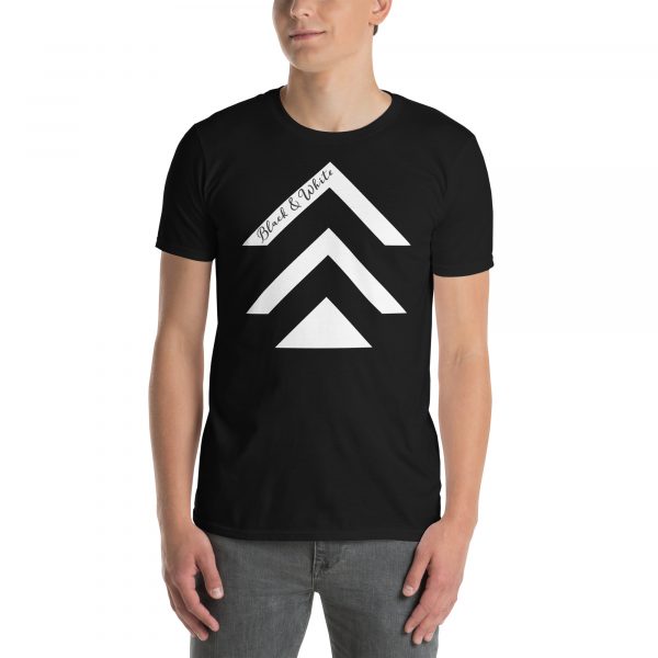 T-Shirt Homme « Black&White » Noir 3Triangle Blanc