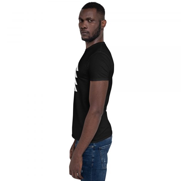 T-Shirt Homme "Black&White" Noir Triangle Blanc – Image 4