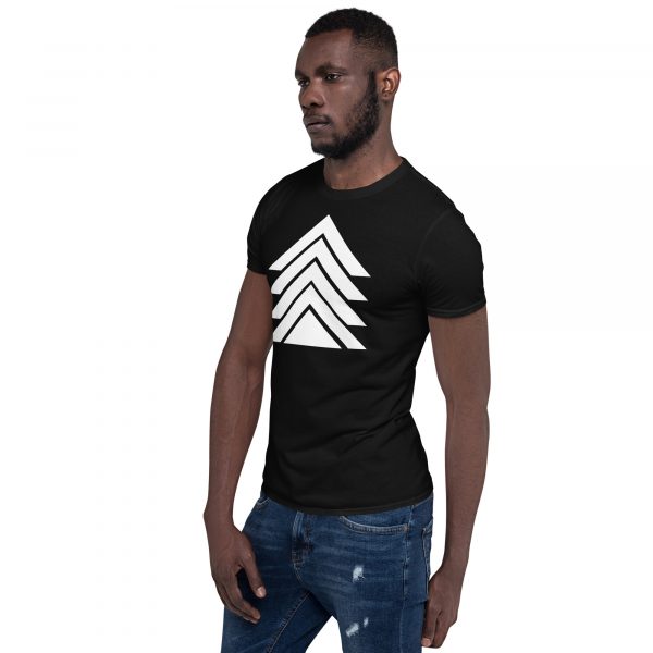 T-Shirt Homme "Black&White" Noir Triangle Blanc – Image 3