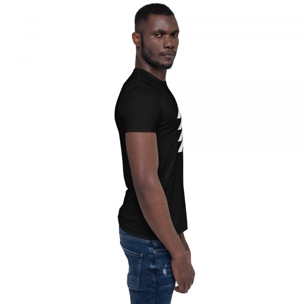 T-Shirt Homme "Black&White" Noir Triangle Blanc – Image 5