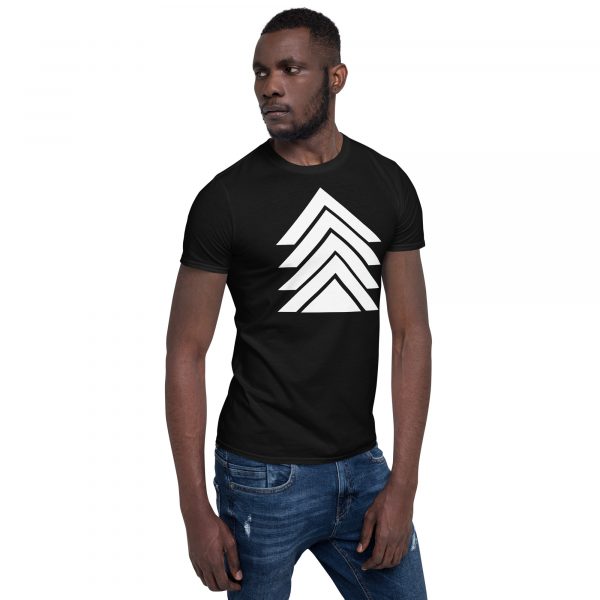 T-Shirt Homme "Black&White" Noir Triangle Blanc – Image 2