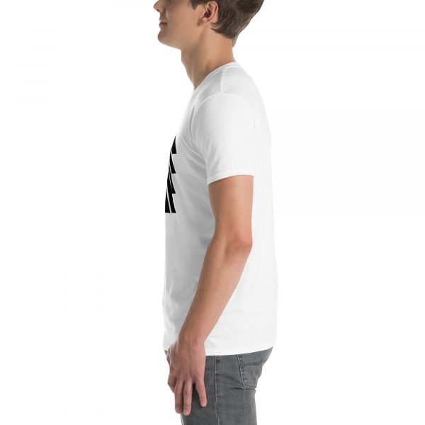 T-Shirt Homme "Black&White" Blanc Triangle Noir – Image 3