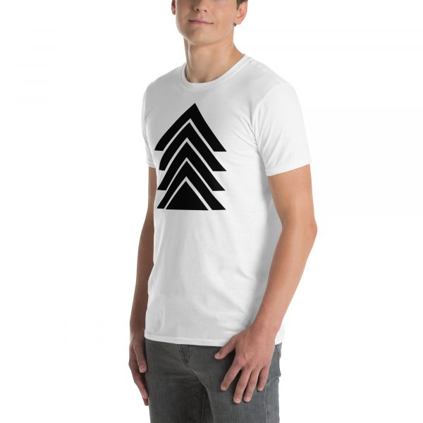 T-Shirt Homme "Black&White" Blanc Triangle Noir – Image 2