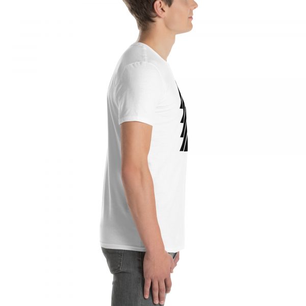 T-Shirt Homme "Black&White" Blanc Triangle Noir – Image 5
