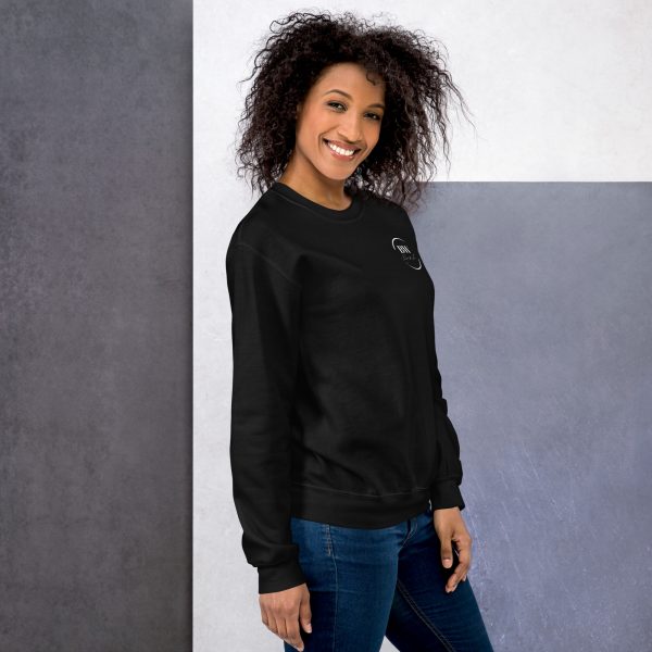 Sweatshirt Sport "Black&White" Noir Femme "Jai des écouteurs." – Image 3