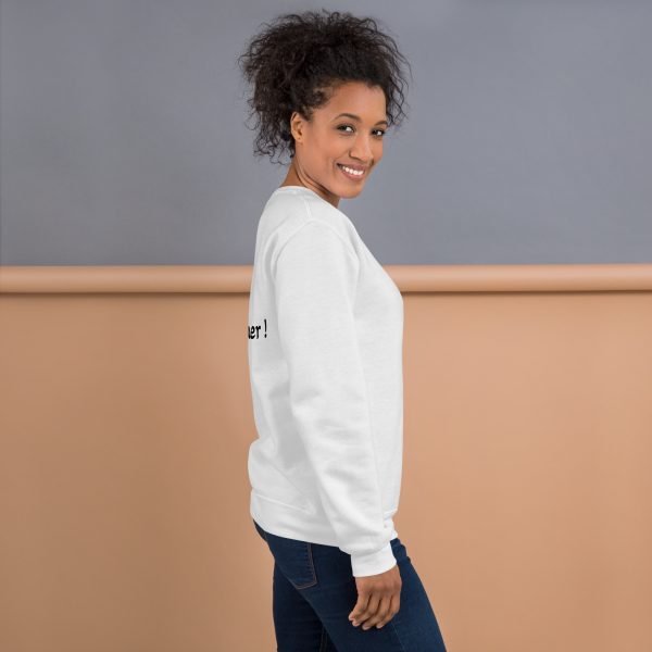 Sweatshirt Sport "Black&White" Blanc Femme "Va T'entrainer !" – Image 3