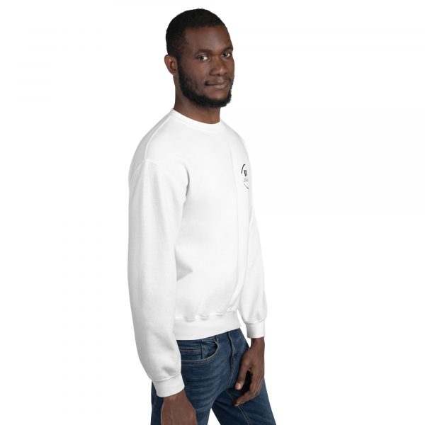 Sweatshirt Sport "Black&White" Blanc Homme "Va T'entrainer !" – Image 4