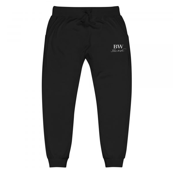 Pantalon de Survêtement Homme "Black&White" Noir BW Brodé – Image 4