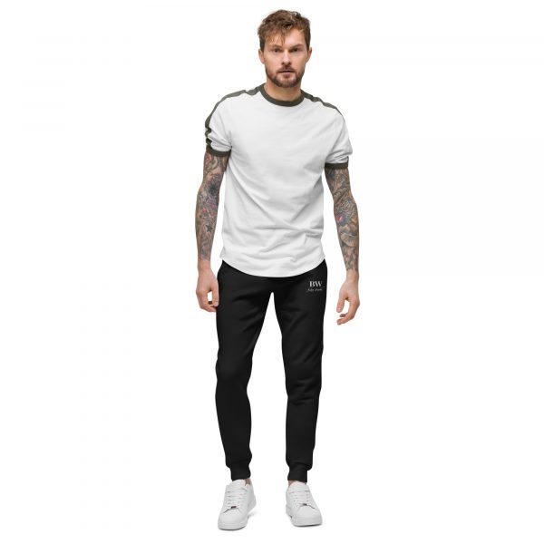Pantalon de Survêtement Homme "Black&White" Noir BW Brodé – Image 5