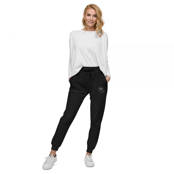 Pantalon de Survêtement Femme "Black&White" Noir Logo Brodé