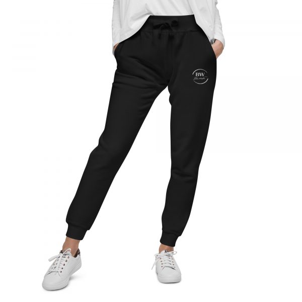 Pantalon de Survêtement Femme "Black&White" Noir Logo Brodé – Image 2