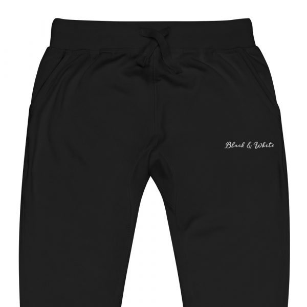 Pantalon de Survêtement Femme "Black&White" Noir Black&White Brodé – Image 2