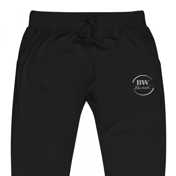 Pantalon de Survêtement Femme "Black&White" Noir Logo Brodé – Image 3