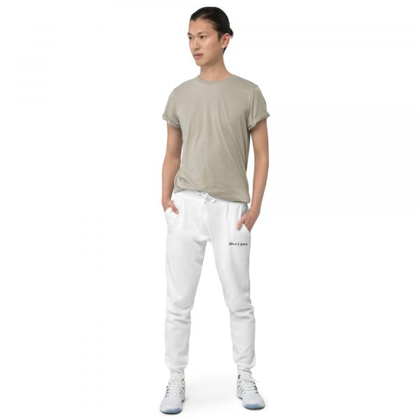 Pantalon de Survêtement Homme "Black&White" Blanc Black&White Brodé – Image 2