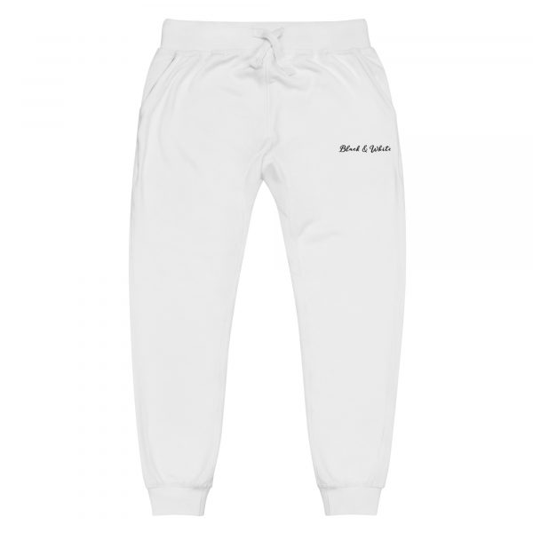 Pantalon de Survêtement Homme "Black&White" Blanc Black&White Brodé – Image 5