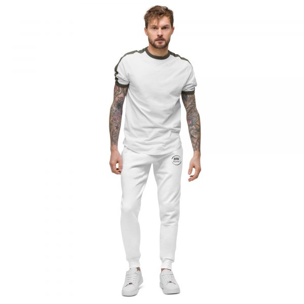 Pantalon de Survêtement Homme "Black&White" Blanc Logo Brodé – Image 3