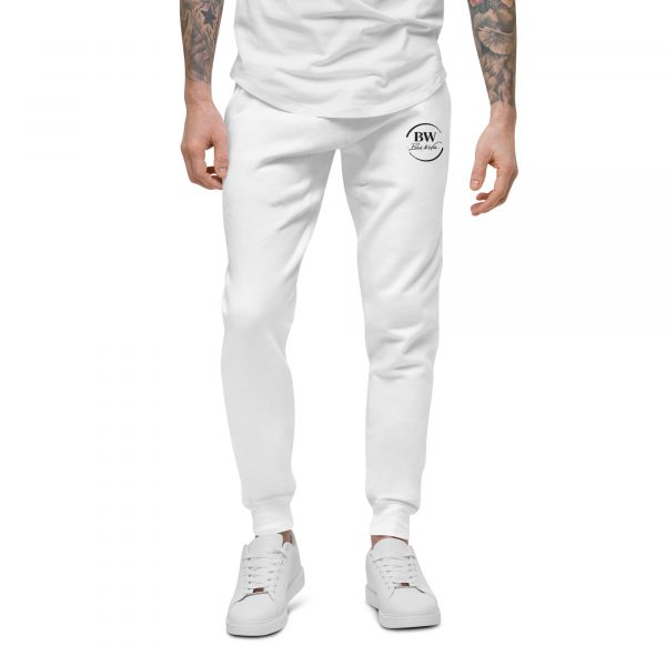 Pantalon de Survêtement Homme "Black&White" Blanc Logo Brodé – Image 4
