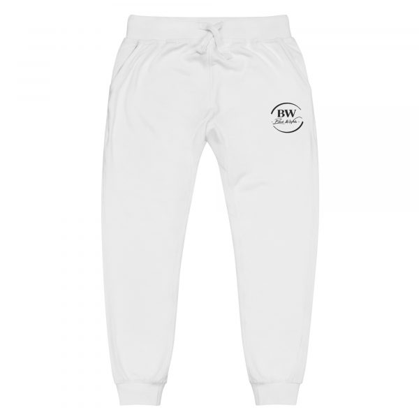 Pantalon de Survêtement Femme "Black&White" Blanc Logo Brodé – Image 4