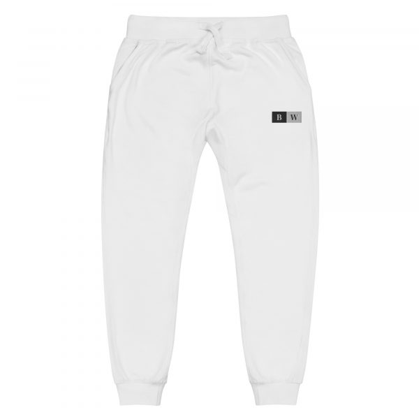 Pantalon de Survêtement Femme "Black&White" Blanc Écusson Brodé – Image 4