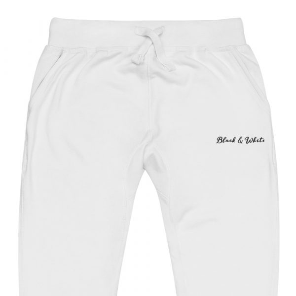Pantalon de Survêtement Homme "Black&White" Blanc Black&White Brodé – Image 4