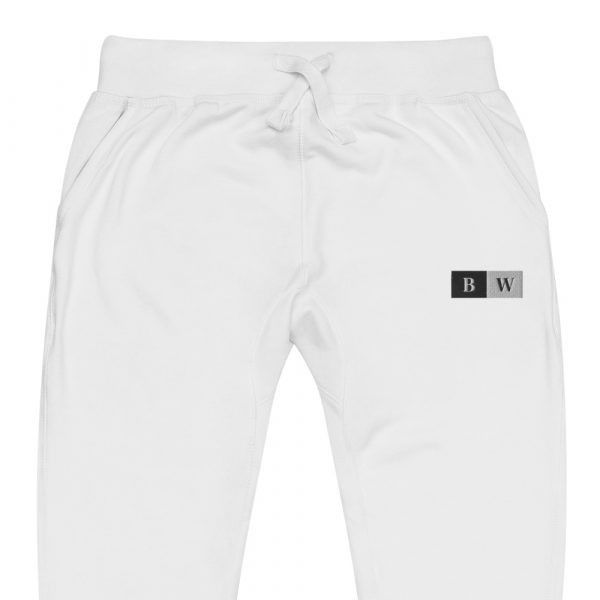 Pantalon de Survêtement Homme "Black&White" Blanc Écusson Brodé – Image 4