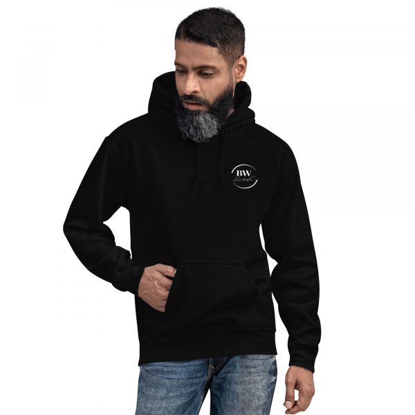 Sweat à Capuche Sport "Black&White" Noir Homme "Je suis pas ..." – Image 2