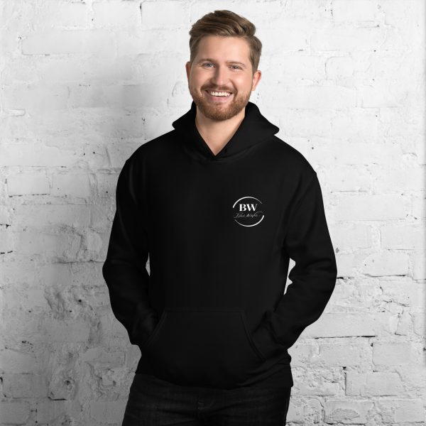Sweat à Capuche Sport "Black&White" Noir Homme "Reviens après..." – Image 2