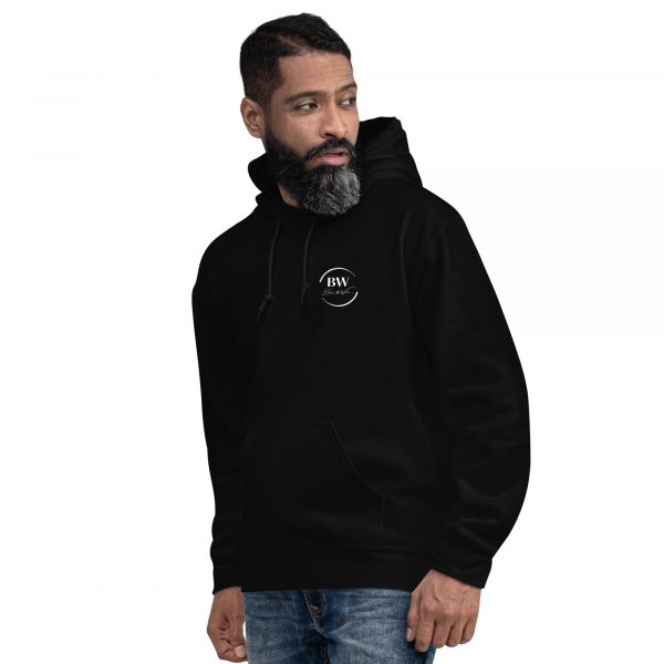 Sweat à Capuche Sport "Black&White" Noir Homme "Je suis pas ..." – Image 4