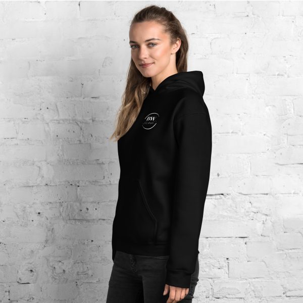 Sweat à Capuche Sport "Black&White" Noir Femme "J'ai eu des..." – Image 4