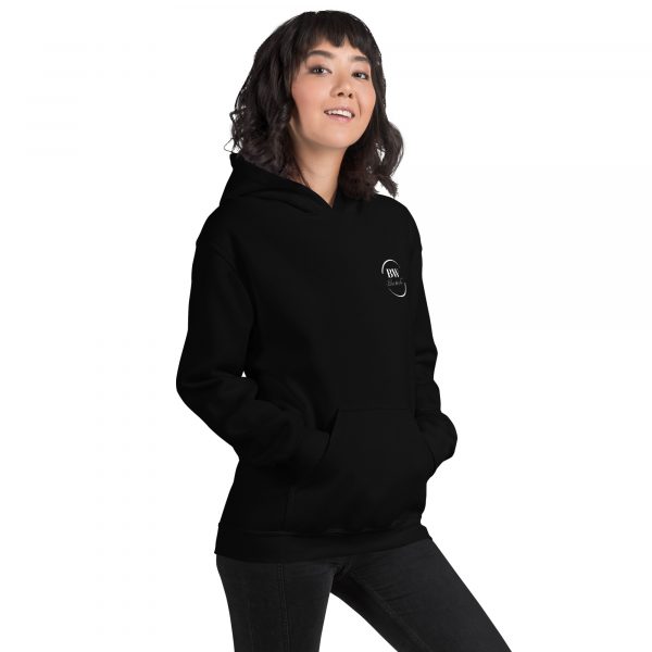 Sweat à Capuche Sport "Black&White" Noir Femme "J'ai des écouteurs !" – Image 3