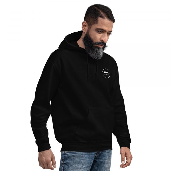 Sweat à Capuche Sport "Black&White" Noir Homme "Je suis pas ..." – Image 3