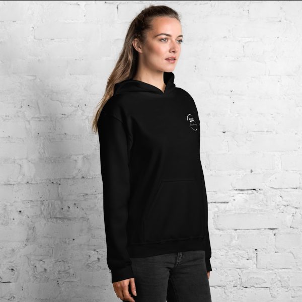 Sweat à Capuche Sport "Black&White" Noir Femme "J'ai eu des..." – Image 3