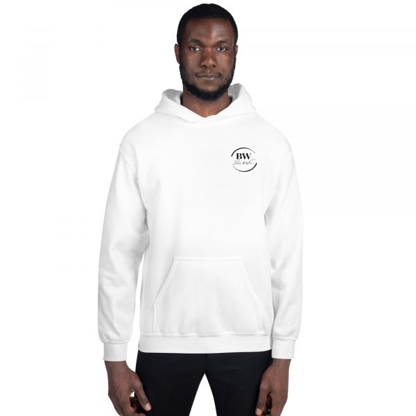Sweat à Capuche Sport "Black&White" Blanc Message