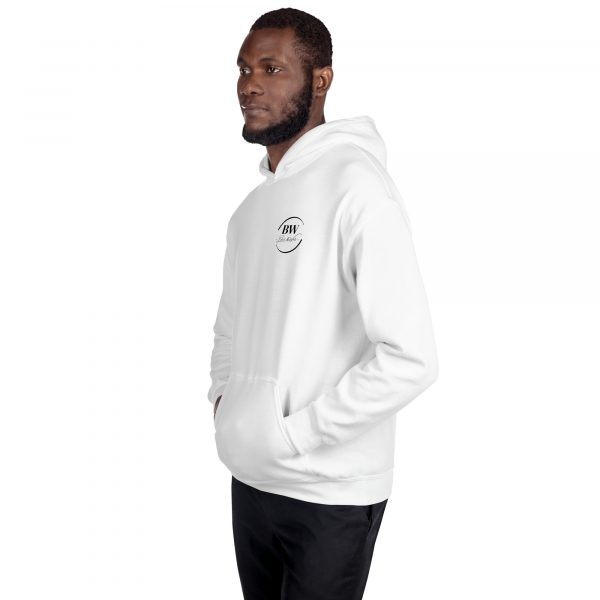 Sweat à Capuche Sport "Black&White" Blanc Message – Image 6